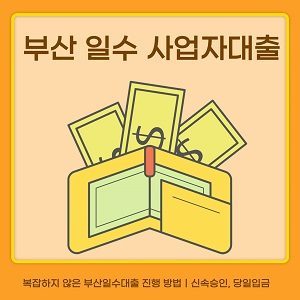부산일수대출, 소상공인과 사업자를 위한 빠른 자금 해결법